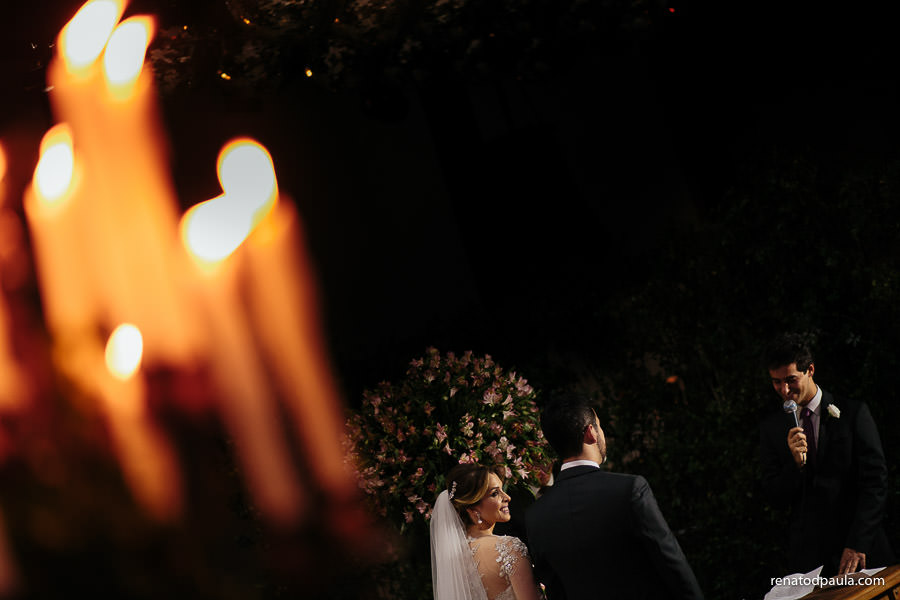 casamento com velas