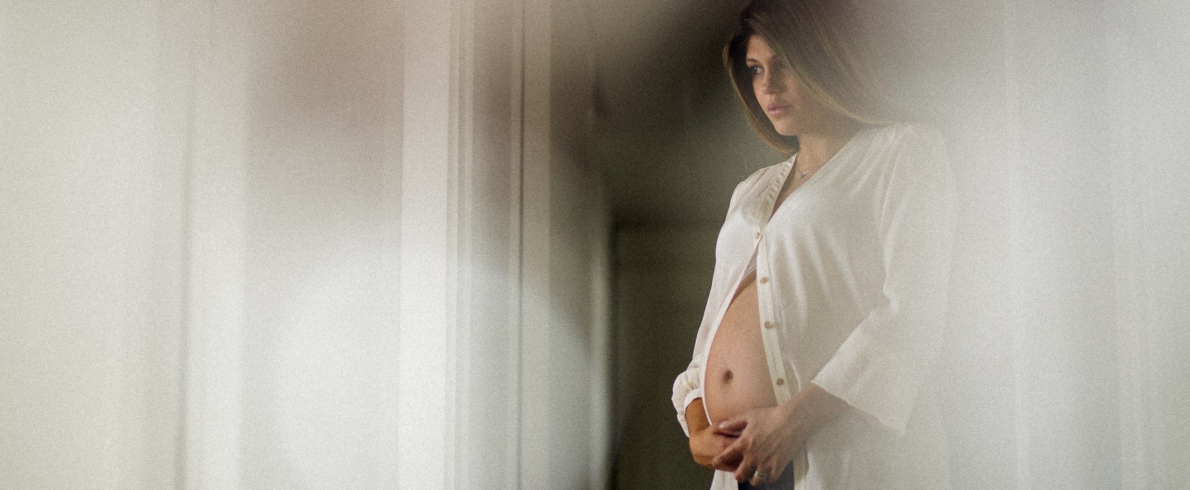 ensaio gestante em casa