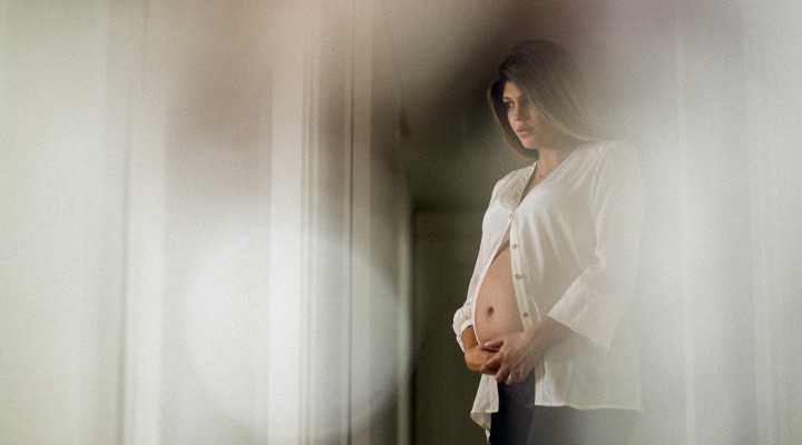 ensaio gestante em casa