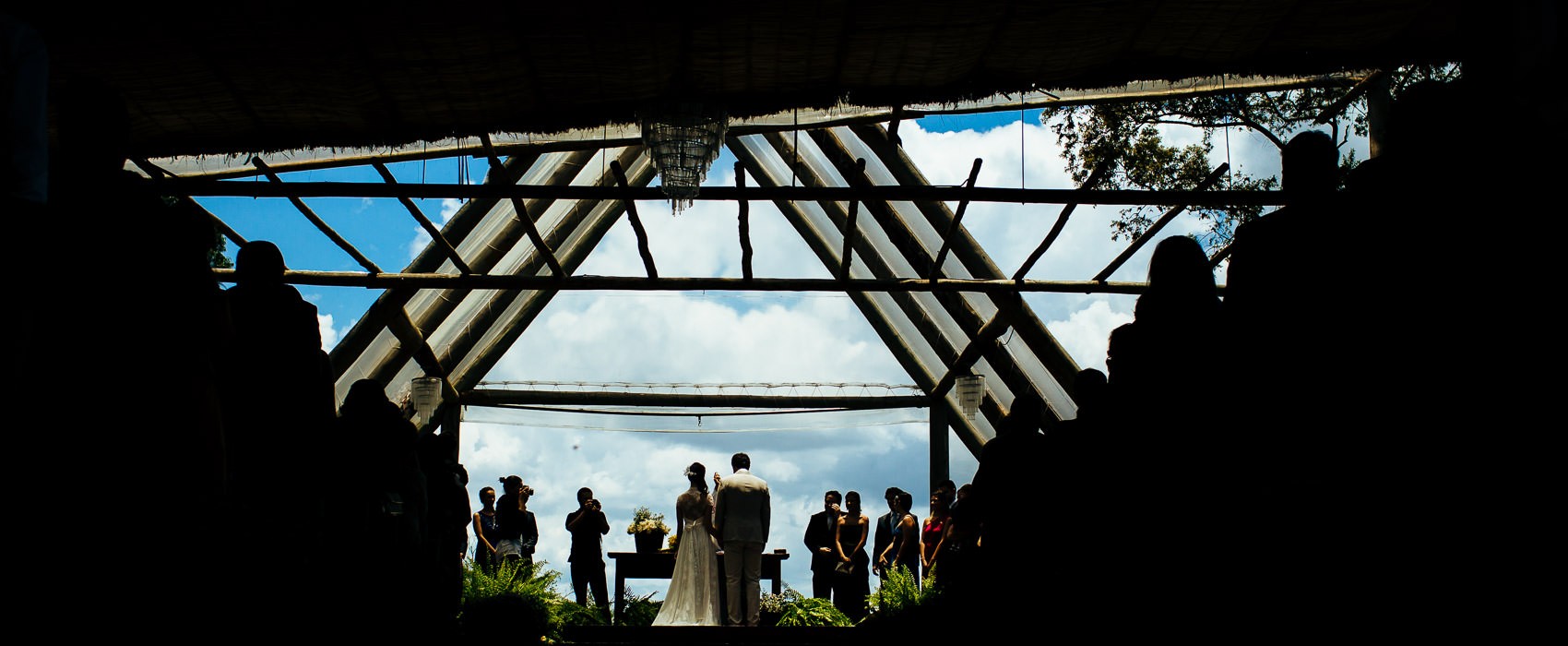 casamento no campo de dia
