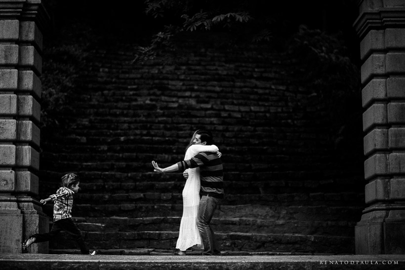 ensaio de família no jardim botânico